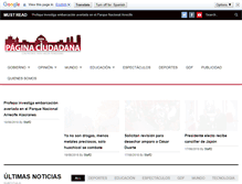 Tablet Screenshot of paginaciudadana.com
